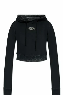 Diesel BLACK Sweatshirt F-SLIMMY-HOOD-P5