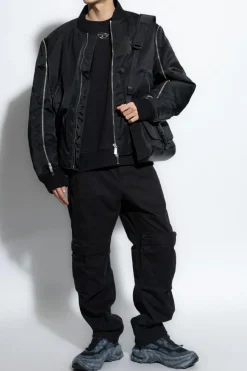 Diesel BLACK Sweatshirt S-COOLING-L1