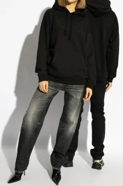 Diesel BLACK Sweatshirt S-UMMER-BIGOVAL