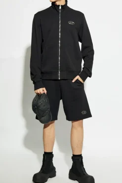 Diesel BLACK Sweatshirt S-GINNI-ZIP