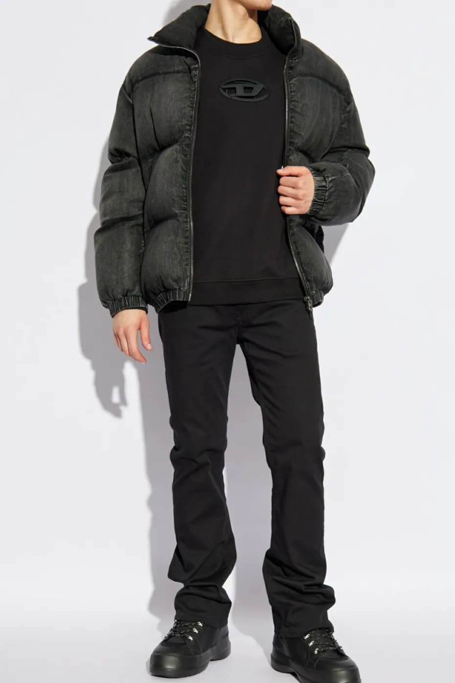 Diesel BLACK Sweatshirt S-BOXT-OD