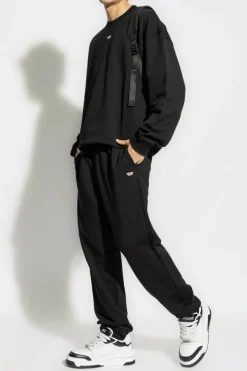 Diesel BLACK Sweatshirt with 'S-BOXT-D' logo