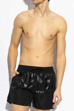 Diesel BLACK Swim trunks KEN-37-D-CORE