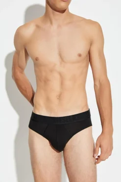 Diesel BLACK Three-pack of briefs 'ROY-D-MONO-3PACK'