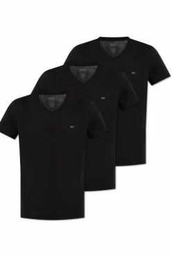 Diesel BLACK Three-pack of T-shirts āUMTEE-MICHAEL3PACKā
