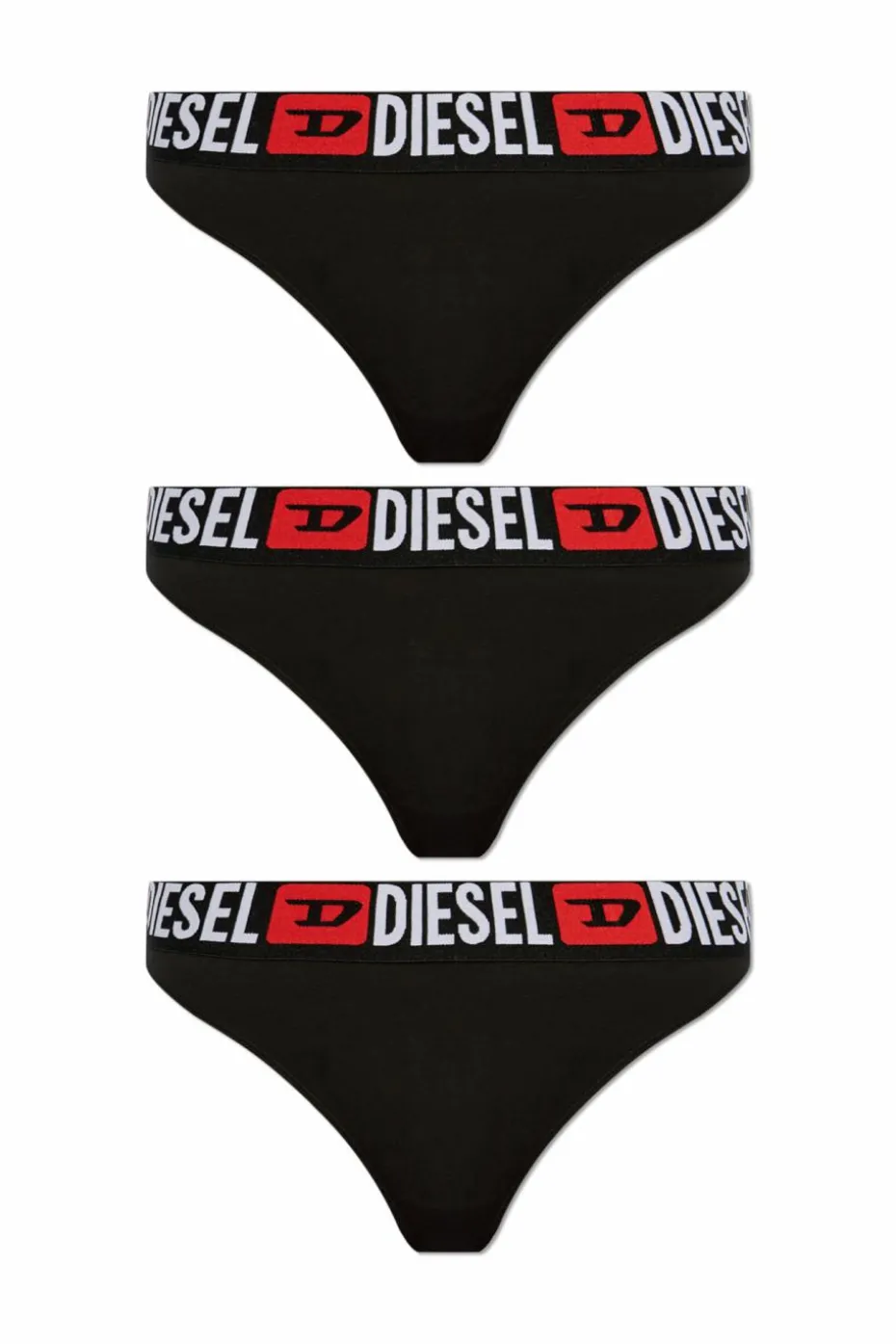 Diesel BLACK Three-pack of thongs `UFST-STARS-THREEPACK`