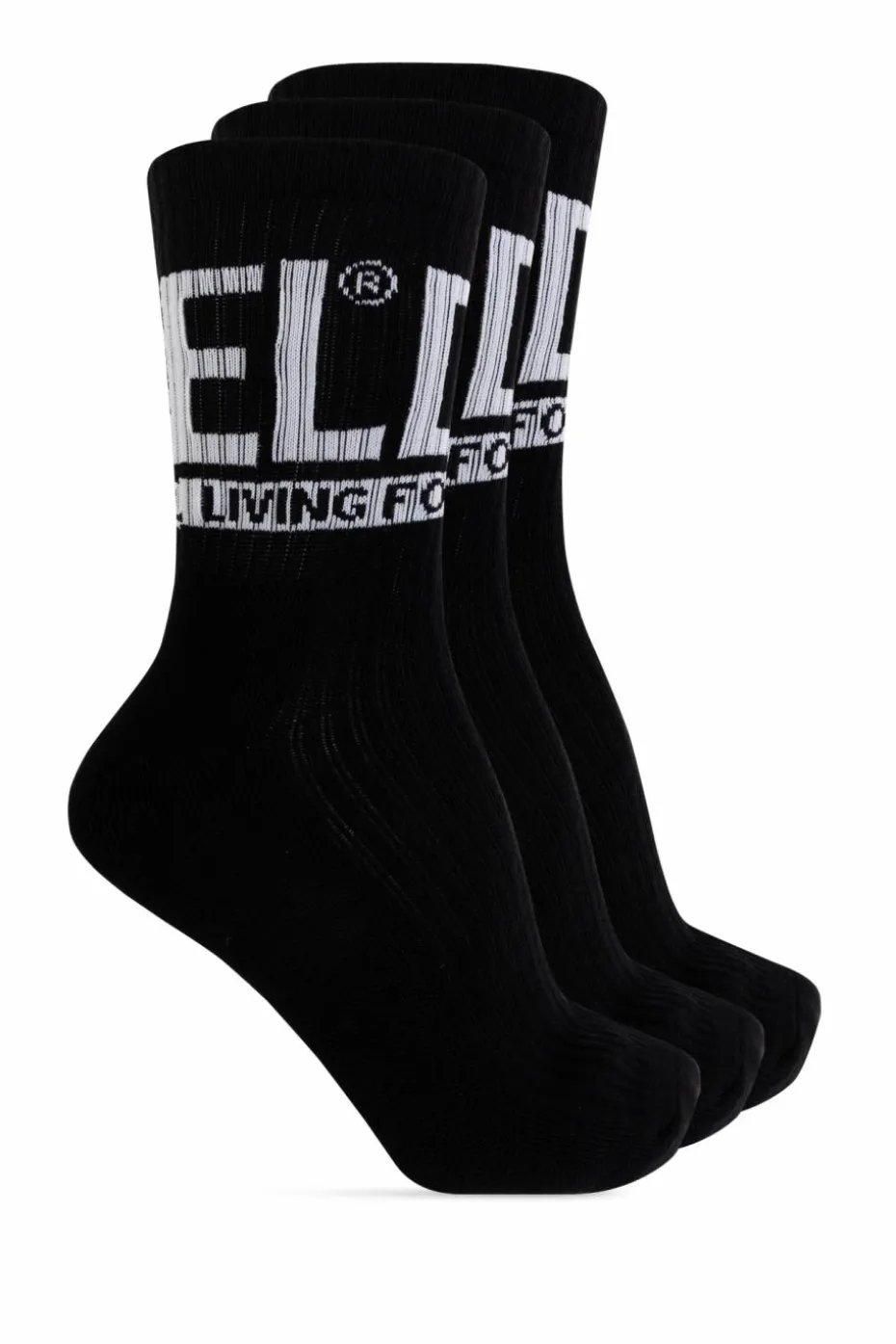 Diesel BLACK Three-pack socks SKM-RAY-3PACK-CUSHIONED