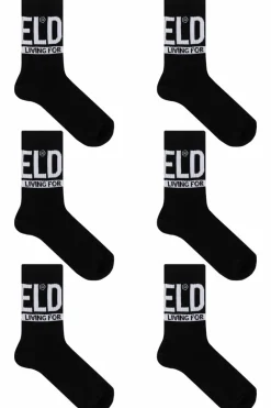 Diesel BLACK Three-pack socks SKM-RAY-3PACK-CUSHIONED