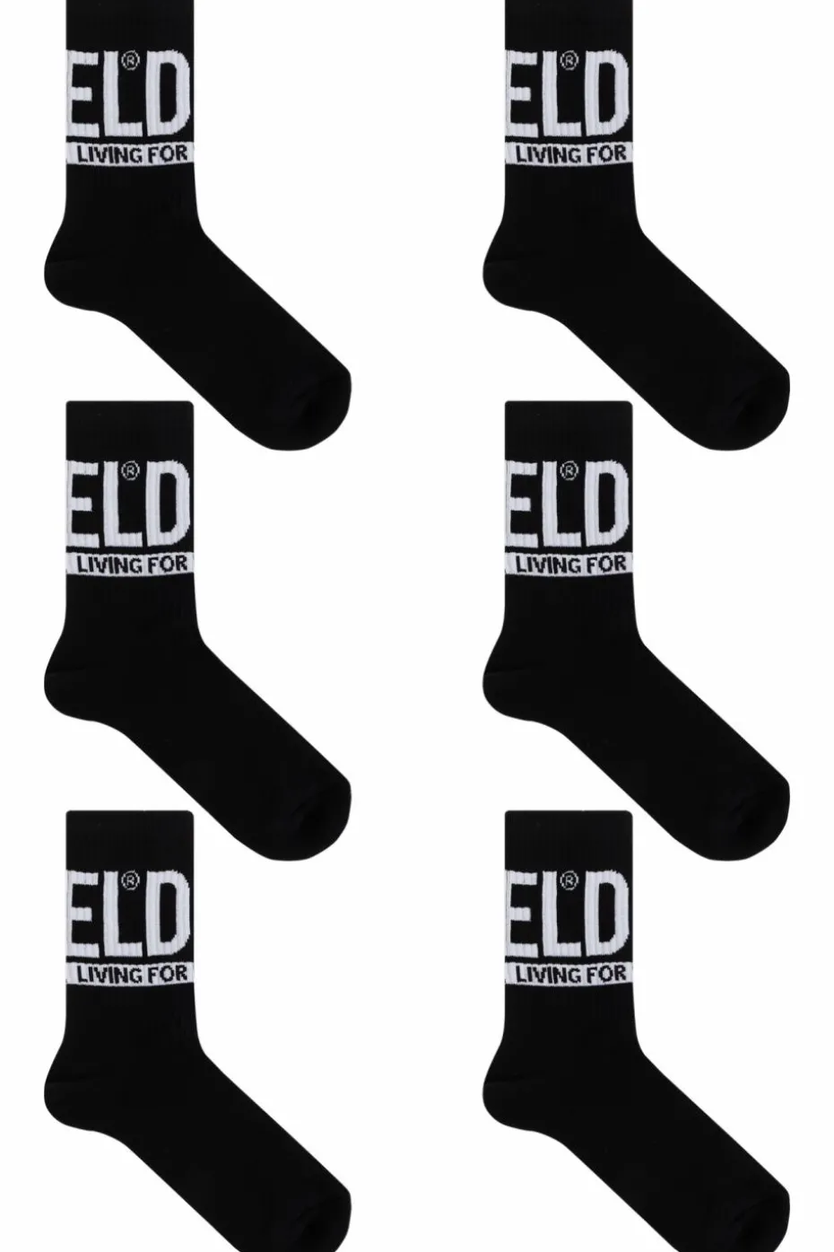 Diesel BLACK Three-pack socks SKM-RAY-3PACK-CUSHIONED
