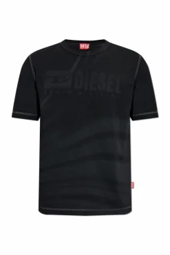 Diesel BLACK T-shirt T-ADJUST-R13