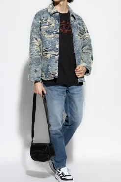 Diesel BLACK T-shirt `T-ADJUST-BIGOVAL`
