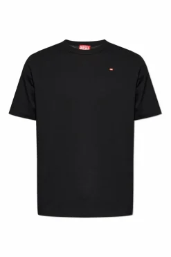Diesel BLACK T-shirt T-ADJUST-MICRODIV