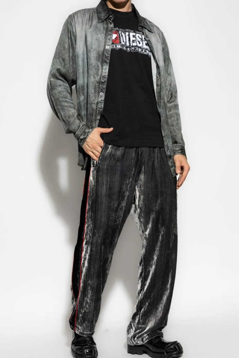 Diesel BLACK T-shirt `T-NORM-T6`