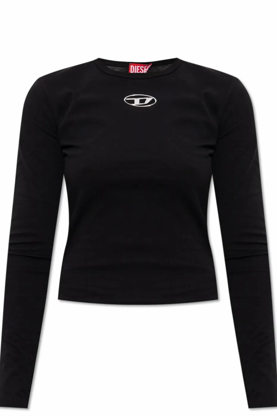 Diesel BLACK T-shirt T-UNCUTIE-LONG-LS-OD