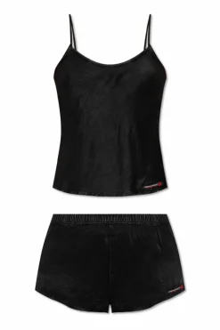 Diesel BLACK Two-piece pajamas "SET-IVONE-DNM"