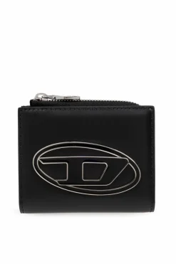 Diesel BLACK Wallet 1DR CARD HOLDER ZIP L