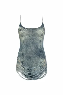 Diesel BLUE Denim dress DE-DRA-SHORT-FSG
