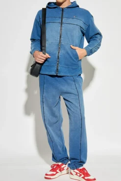 Diesel BLUE Hoodie "S-BLAXT-HOOD-ZIP-NEW"