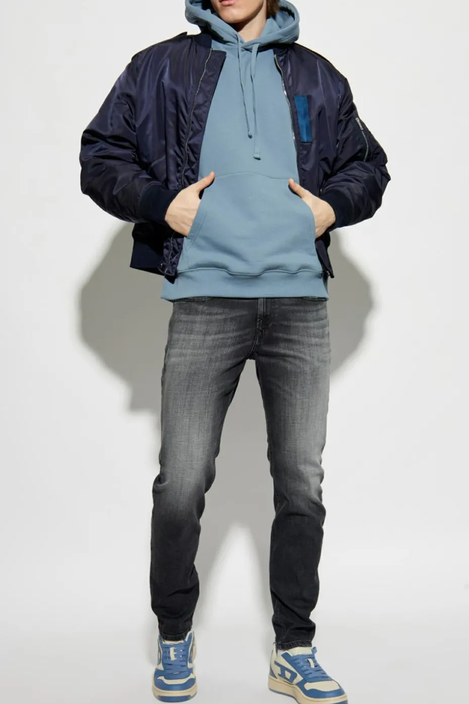 Diesel BLUE Hoodie 'S-ROB-HOOD-DOVAL-PJ'