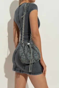 Diesel BLUE Shoulder bag "CHARM-D BUCKET S"