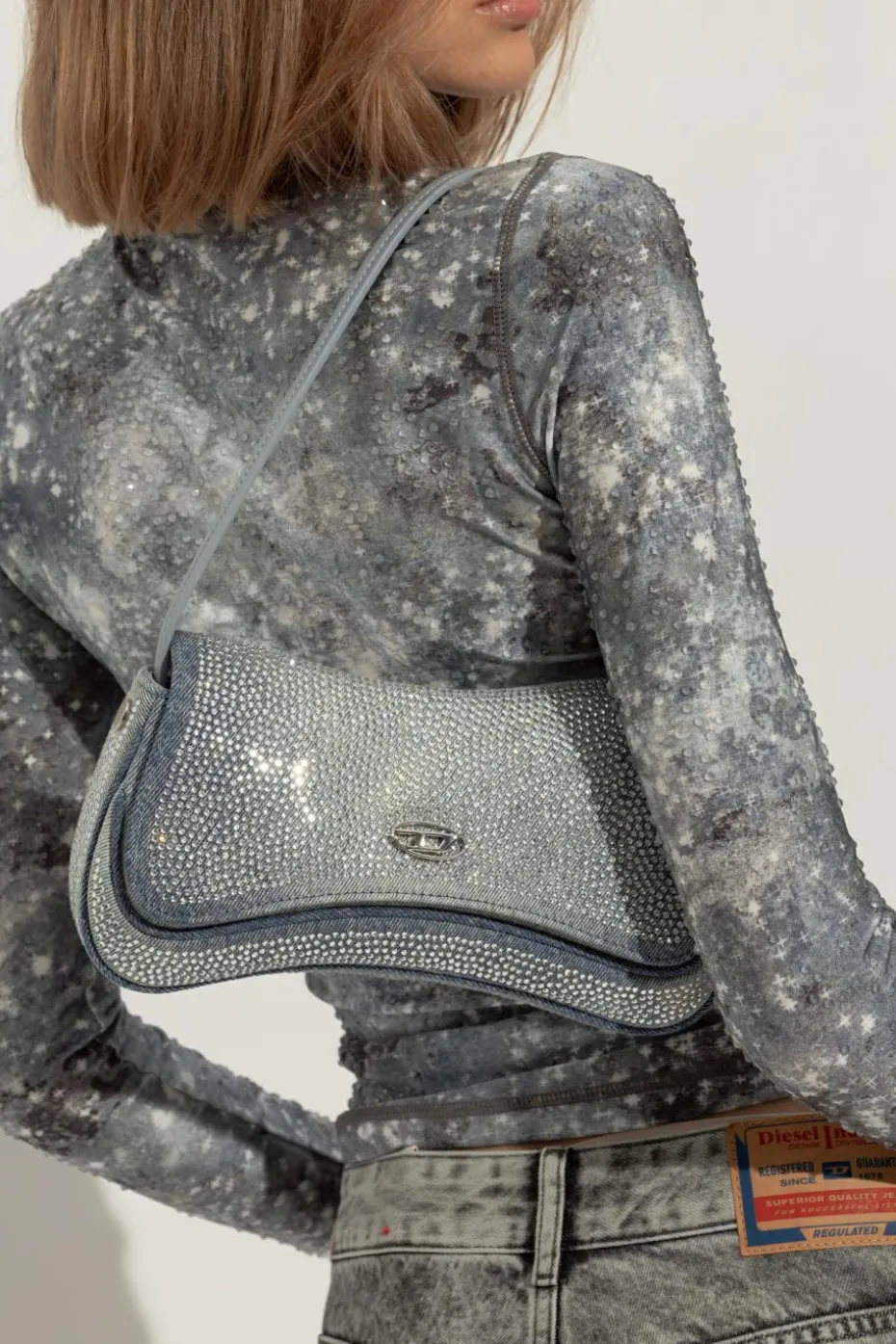 Diesel BLUE Shoulder bag PLAY CLUTCH