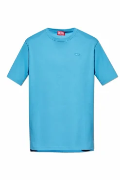 Diesel BLUE T-shirt 'T-ADJUST-SLITS-R17'