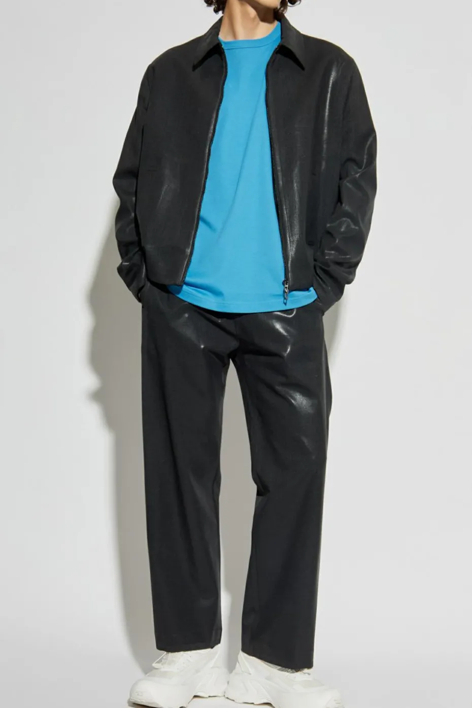 Diesel BLUE T-shirt 'T-ADJUST-SLITS-R17'