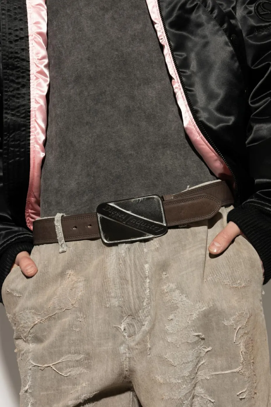Diesel BROWN Belt DIESEL LOGO B-INDUSTRY