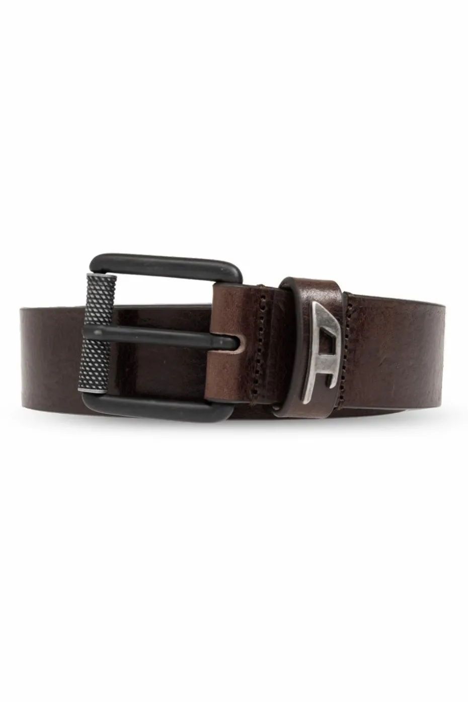 Diesel BROWN Belt with B-DAVE II logo