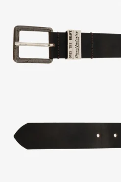 Diesel BROWN ‘B-GUARANTEE-A’ leather belt