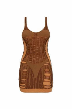 Diesel BROWN Dress M-CALIMERA-SHORT