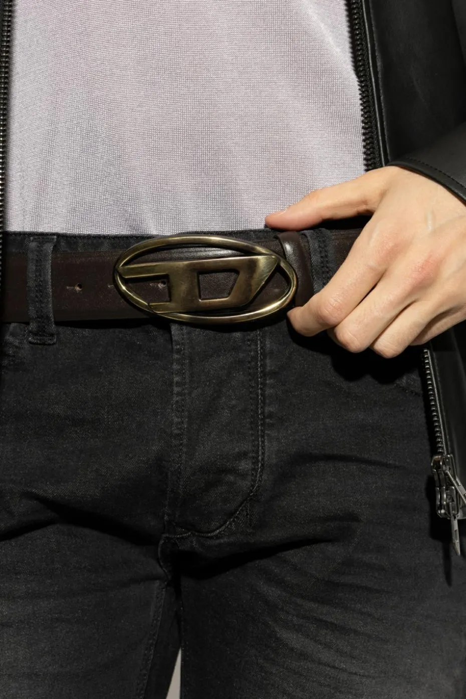 Diesel BROWN Leather belt