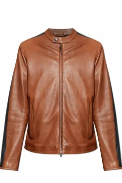 Diesel BROWN Leather jacket "L-ORENN"