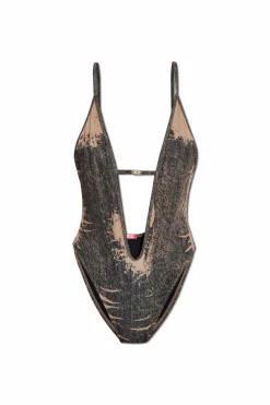 Diesel BROWN One-piece swimsuit DAISY-DNM
