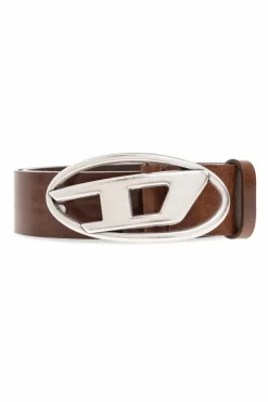 Diesel BROWN ‘OVAL D LOGO’ belt