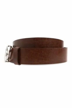 Diesel BROWN ‘OVAL D LOGO’ belt