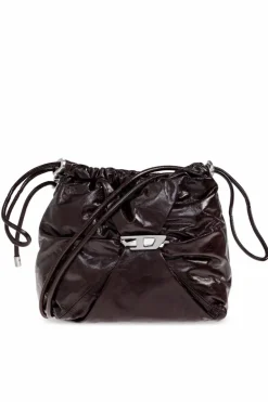 Diesel BROWN Shoulder bag `SCRUNCH-D BUCKE`