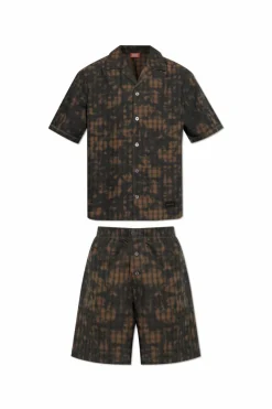 Diesel BROWN Two-piece pajamas "SET-HORIEN-UTLT"