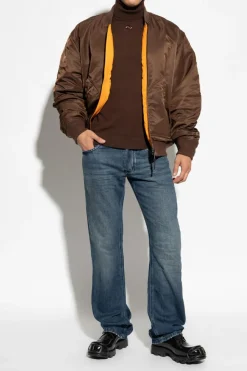 Diesel BROWN Wool turtleneck