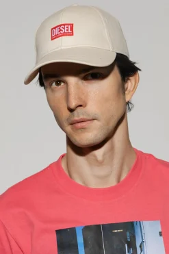 Diesel cream ‘CORRY-JACQ-WASH’ baseball cap