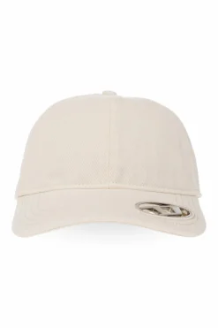Diesel cream ‘C-PLAK’ baseball cap