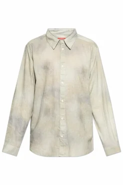 Diesel cream Shirt S-LEIE-SHORT
