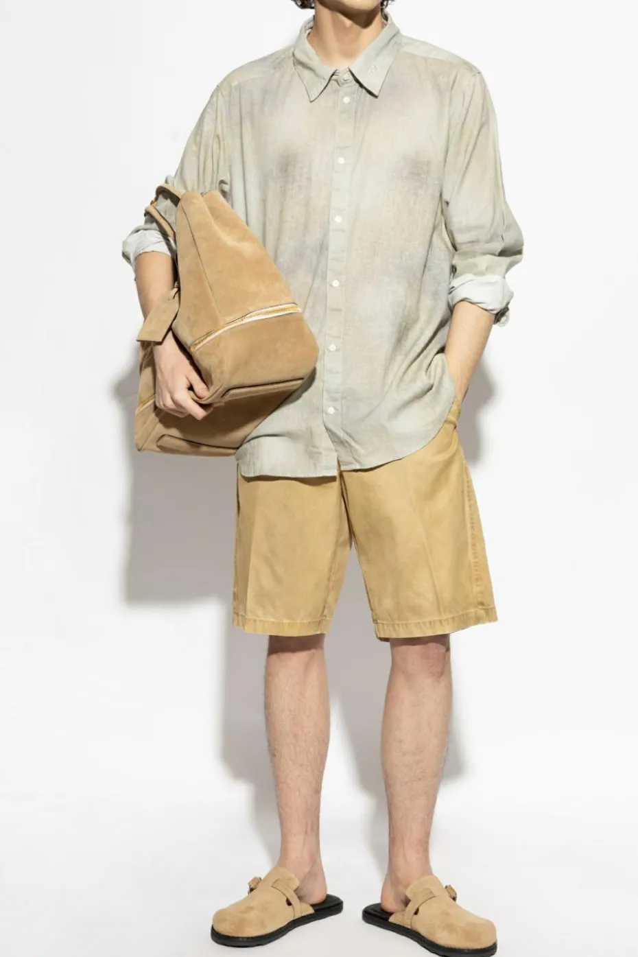 Diesel cream Shirt S-LEIE-SHORT