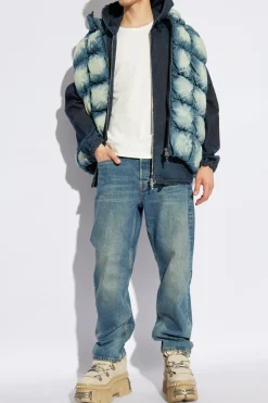 Diesel cream T-shirt T-ADJUST-SLITS-R17