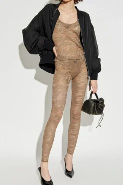 Diesel GREEN Lace leggings "CLAIRE"