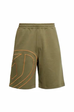 Diesel GREEN Shorts P-CROW-MEGOVAL