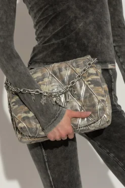Diesel GREEN Shoulder bag CHARM-D SHOULDER