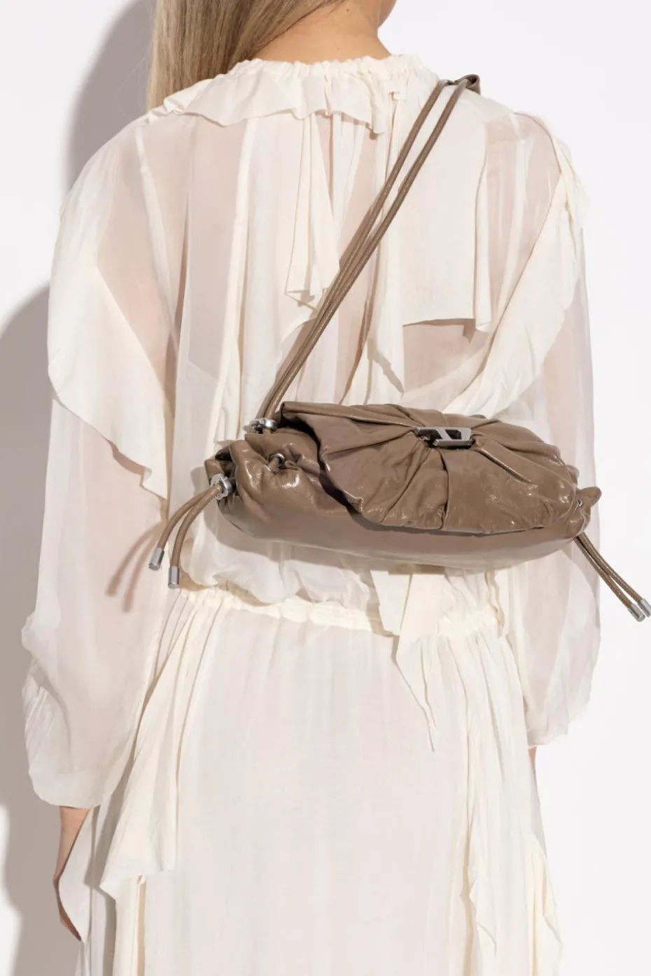 Diesel GREEN Shoulder bag "SCRUNCH-D"