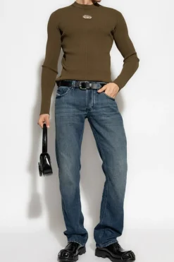 Diesel GREEN Sweater `K-ZACKARY-ROUND`