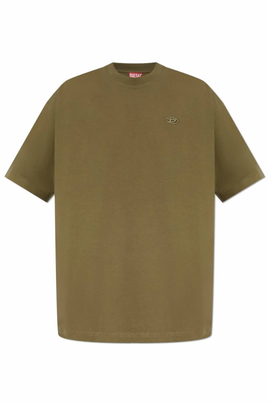 Diesel GREEN T-shirt T-BOGGY-MEGOVAL-D